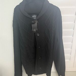 Brand new XRay Men's Black Cable Knit Cardigan xxl